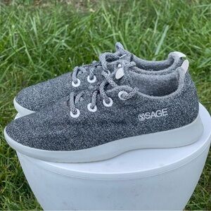 Allbirds Wool Runners Shoes Womens 9 Gray Running Merino Comfort Lace Up Sage
